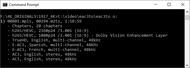 Showing Dual Layer DolbyVision