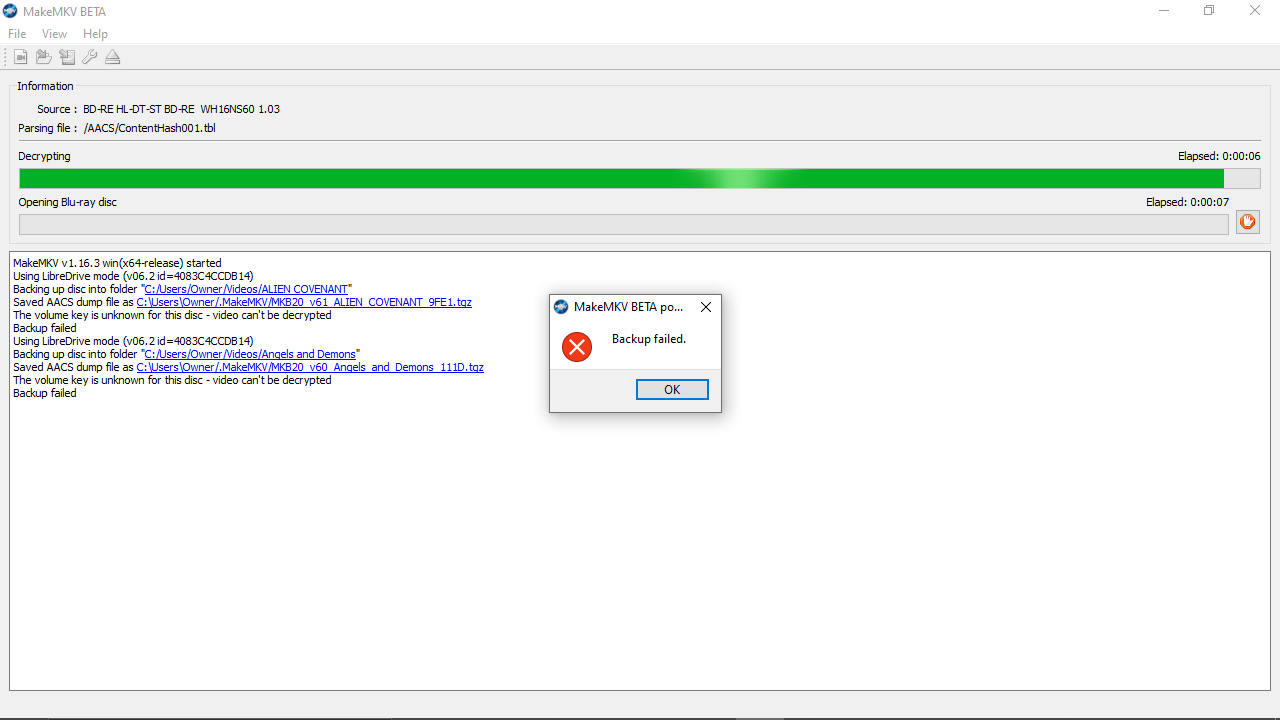 Error when Using MakeMKV's Backup Feature with the LG WH16NS60 1.03 MK Pached.png