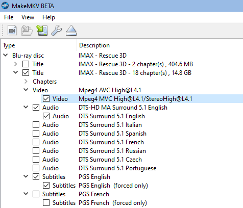 MVC for AVC found and checked