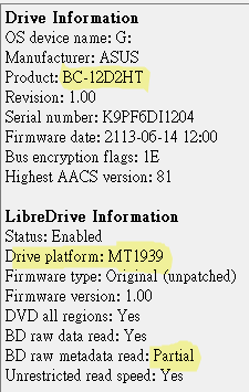 Asus BC12D2HT