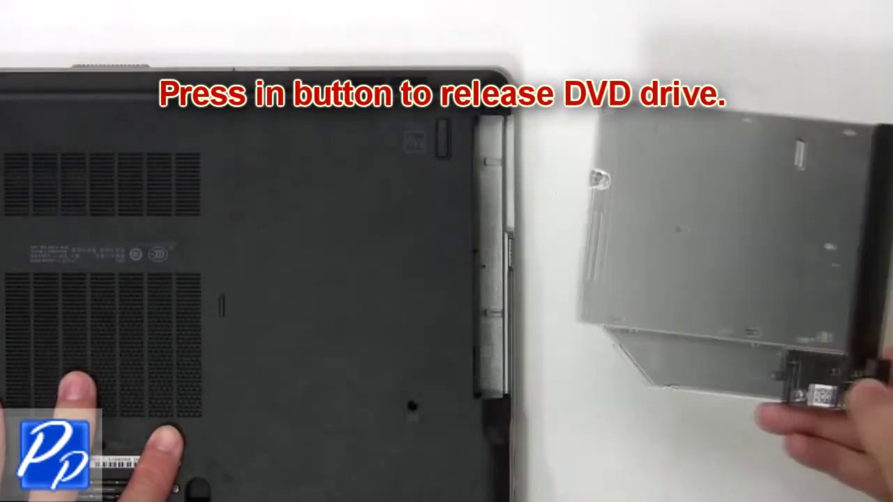 Backside of the Dell laptop